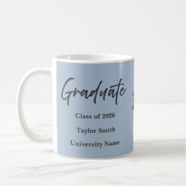Café Taza personalizada para graduado – Estilo de escri