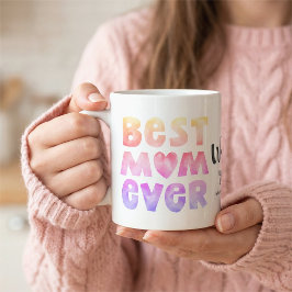 Café Taza Personalizada Para Mamá con Nombre de los Niñ