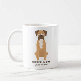 Café Taza personalizada para mamá de Boxer, Taza de per
