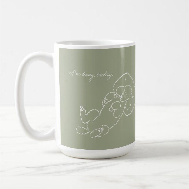 Café Taza personalizada para mamá de perro caniche - Di (Izquierda)