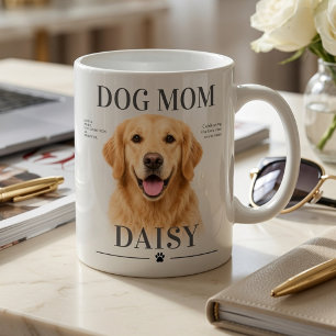 Café Taza personalizada para mamá de perro con foto de