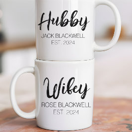 Café Taza personalizada para pareja como favor de boda