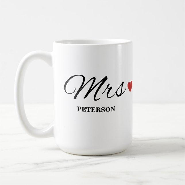 Café Taza Personalizada para Pareja Taza de Boda Taza d (Izquierda)