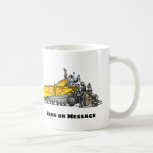 Café Taza personalizada para pavimentadora de asfalto, 