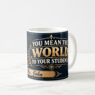Café Taza personalizada para profesor de geografía, reg