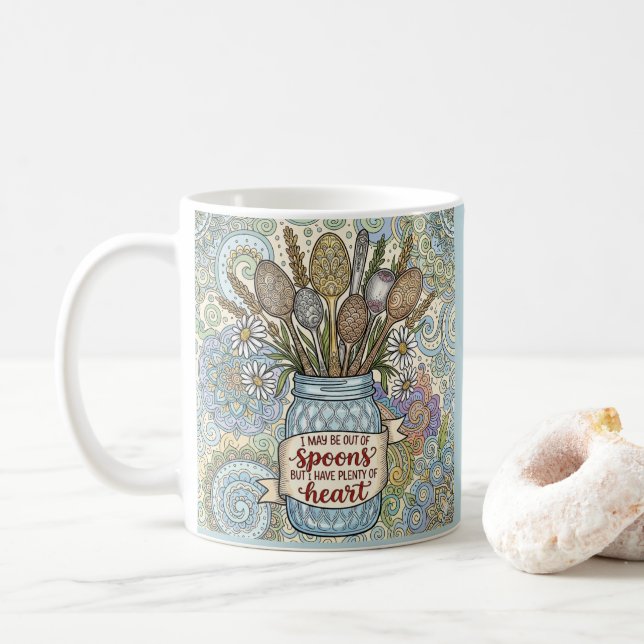Café Taza personalizada para Spoonie con síndrome de Eh (Con donut)