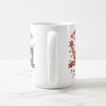 Taza Personalizada Retro para Maestra de Jardín de