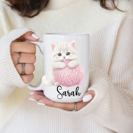 Café Taza Personalizada | Tiempo de Juego con Hilos de
