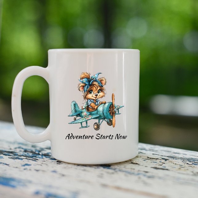 Café Taza piloto de perro retro (Subido por el creador)