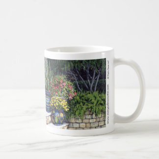 Café Taza pintada de los potes