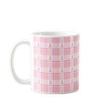 Taza Plaid de Concientización sobre el Cáncer de M