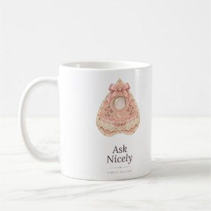 Café Taza Planchette de Halloween Coquette Pregúntame A