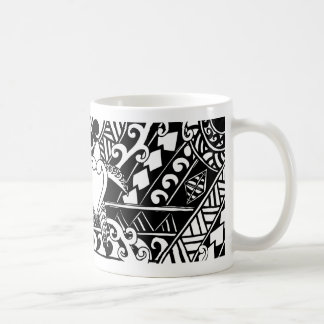 Café Taza polinesia de tortuga tribal