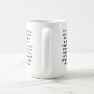 Café Taza "porciones del juego de palabra de
