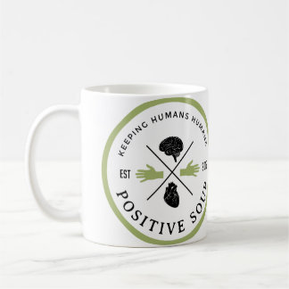 Café Taza positiva del logotipo de la sopa