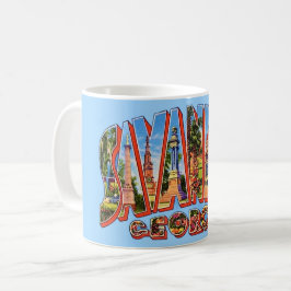 Café Taza postal antigua de Savannah Georgia