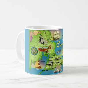 Café Taza postal de Cape Cod