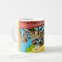 Taza postal de Hollywood Beach Florida
