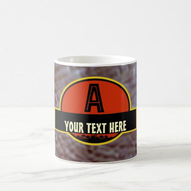 Café Taza prehistórica del monograma de "A" (Centro)