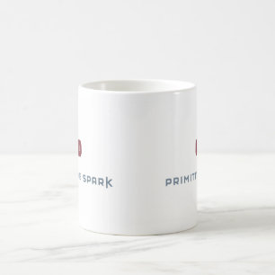 Café Taza primitiva de la chispa