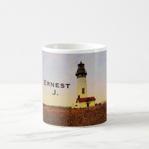 Café Taza principal del personalizado del faro de