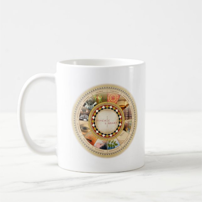 Café Taza psíquica de Coffe de la biblioteca (Izquierda)