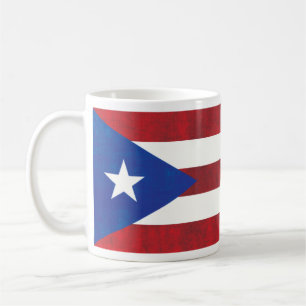 Café Taza puertorriqueña de la bandera