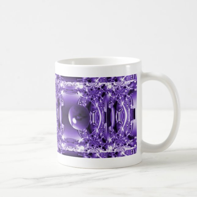 Café Taza púrpura de la decoración (Derecha)