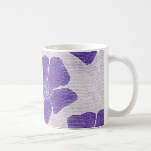 Café Taza púrpura de las flores (Derecha)