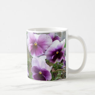 Café Taza púrpura de los pensamientos