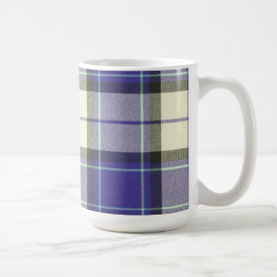 Café Taza púrpura del tartán de Longniddry