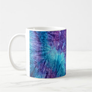 Café Taza púrpura y azul del teñido anudado de Joe