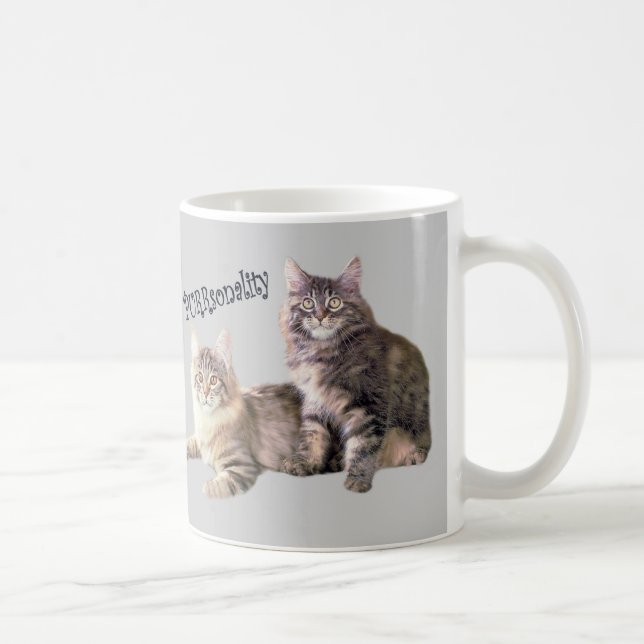 Café Taza PURRsonality de los gatos (Derecha)