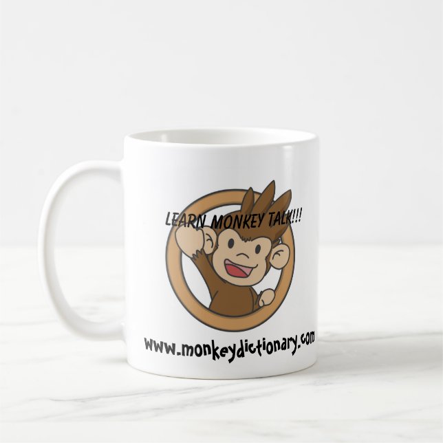 Café Taza que agita del mono de Saiko (Izquierda)
