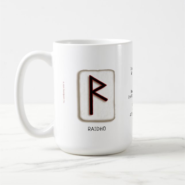 Café Taza Raidho RuneStone de 15 oz. (Izquierda)
