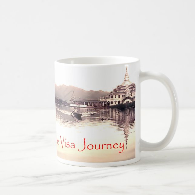Café Taza rara del lago Inle del viaje de la visa (Derecha)