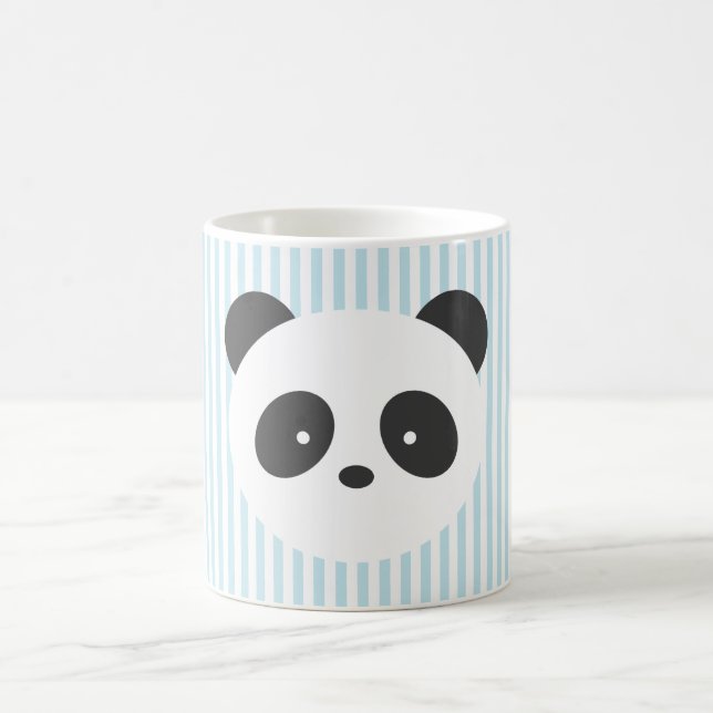 Café Taza rayada de la panda (Centro)