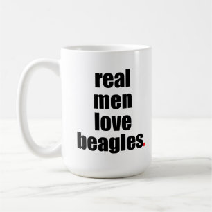 Café Taza real de los beagles del amor de los hombres