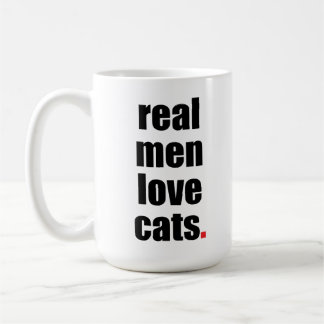 Café Taza real de los gatos del amor de los hombres
