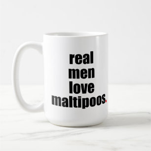 Café Taza real de Maltipoos del amor de los hombres