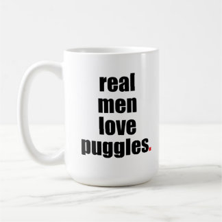 Café Taza real de Puggles del amor de los hombres