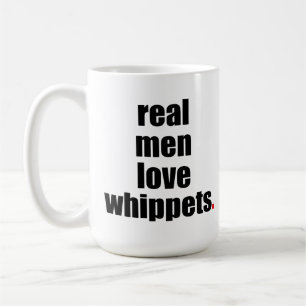 Café Taza real de Whippets del amor de los hombres