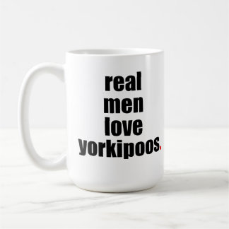 Café Taza real de Yorkipoos del amor de los hombres
