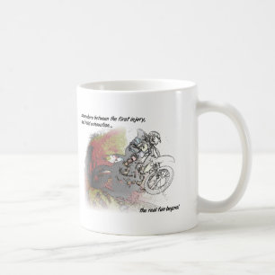 Café Taza real del motocrós de la bici de la suciedad