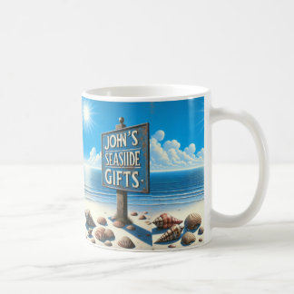 Café taza regalo de john en la costa