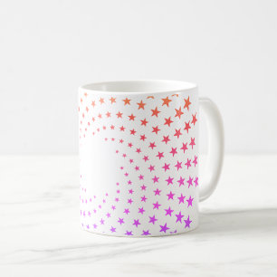 Café Taza - Remolinos de estrellas de colores del arcoí