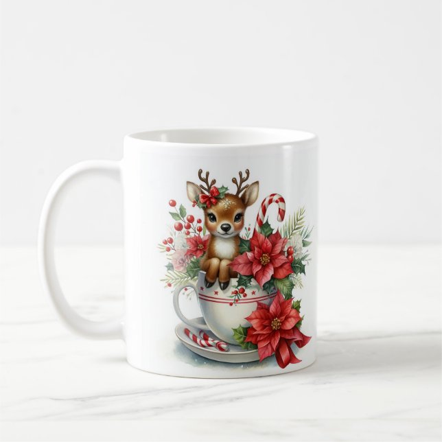 Café Taza Reno de Navidad 8 (Izquierda)