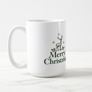 Café Taza Reno de Navidad Feliz