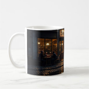Café Taza Resplandor Nocturno de Pub de Cerveza Belga