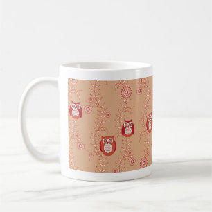 Café Taza retra de los búhos